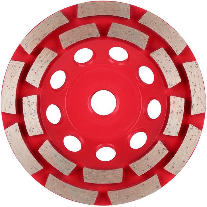 Milwaukee DIAMOND MAX 4 1/2 Inch Double Row Segmented Rim Diamond Cup Wheel for Concrete Grinding