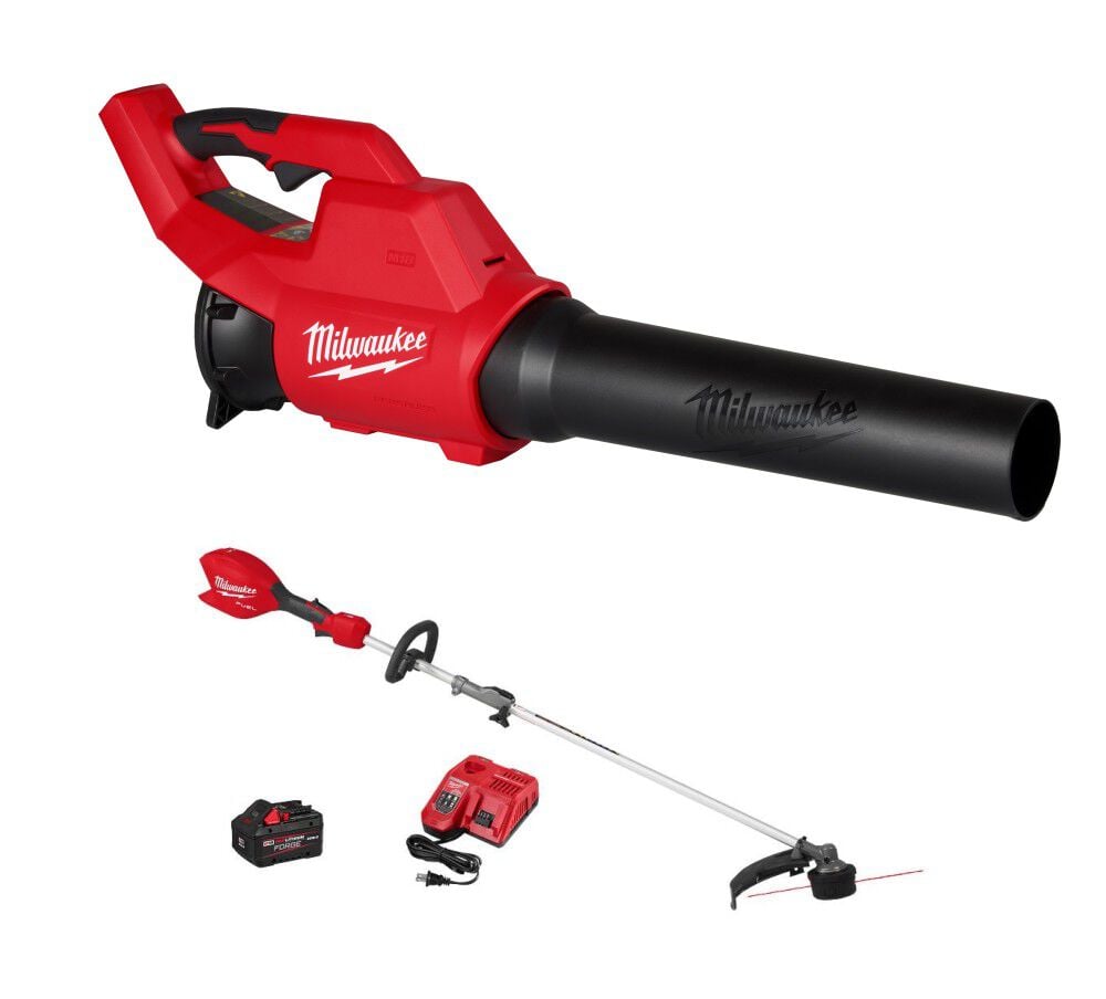 Milwaukee M18 FUEL String Trimmer with QUIK-LOK Kit & M18 Brushless Blower Bare Tool Bundle - MIL000011528