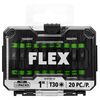 FLEX IMPACKS 1 Inch T30 Impact Driver Bit Set, 20 Pieces, small image number 1