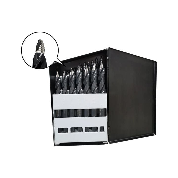 Astro Pneumatic Tools ONYX TurboStep Mechanics Length Drill Bit Set 29 Pieces, large image number 1