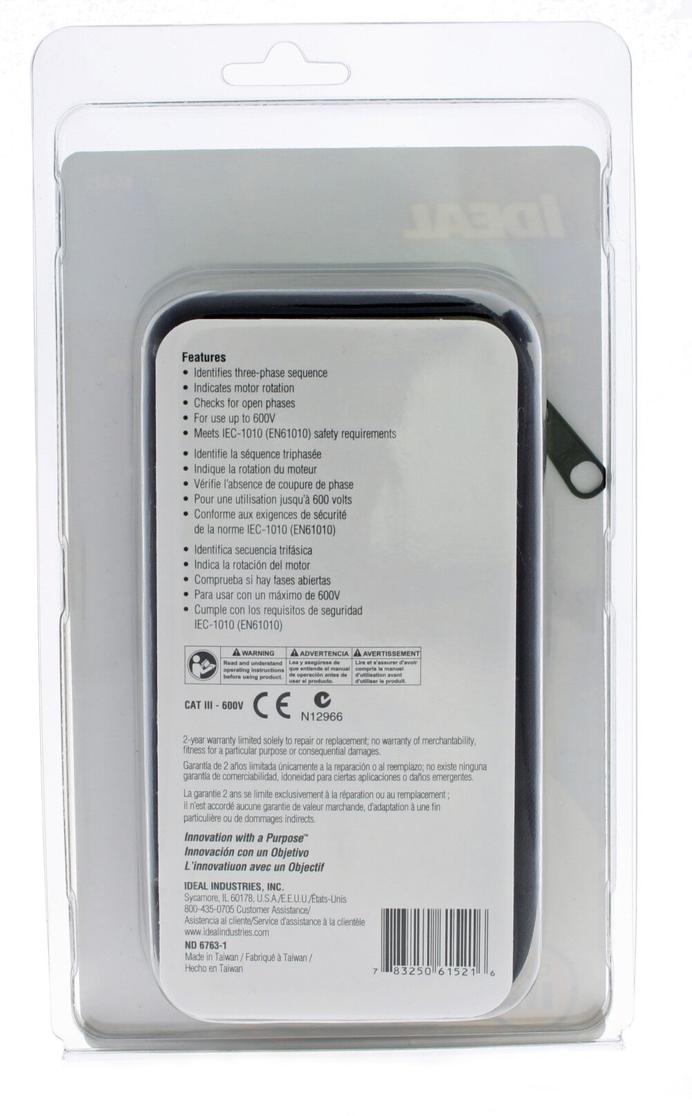 Ideal Industries 3-Phase/Motor Rotation Tester, large image number 6