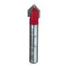 Freud 3/8 In. (Dia.) V Grooving Bit with 1/4 In. Shank, small image number 1