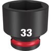Milwaukee Impact Socket 1/2in Drive 33mm Standard 6 Point, small image number 1