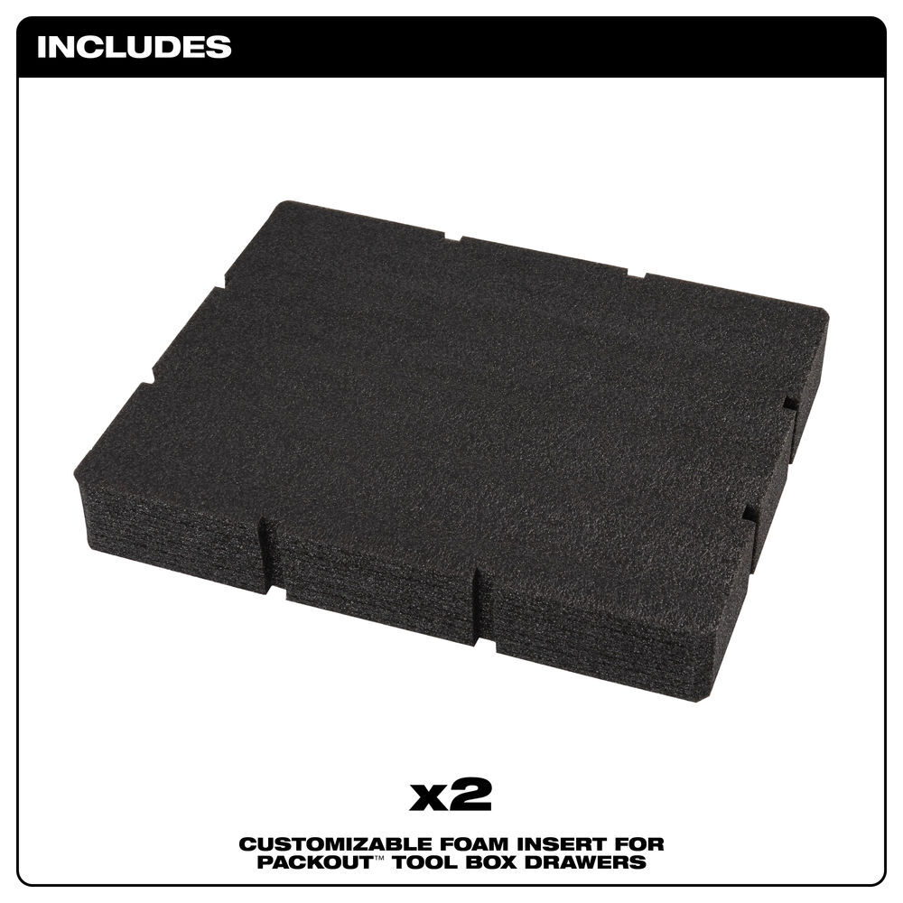Milwaukee Customizable Foam Insert for PACKOUT Drawer Tool Boxes, large image number 8