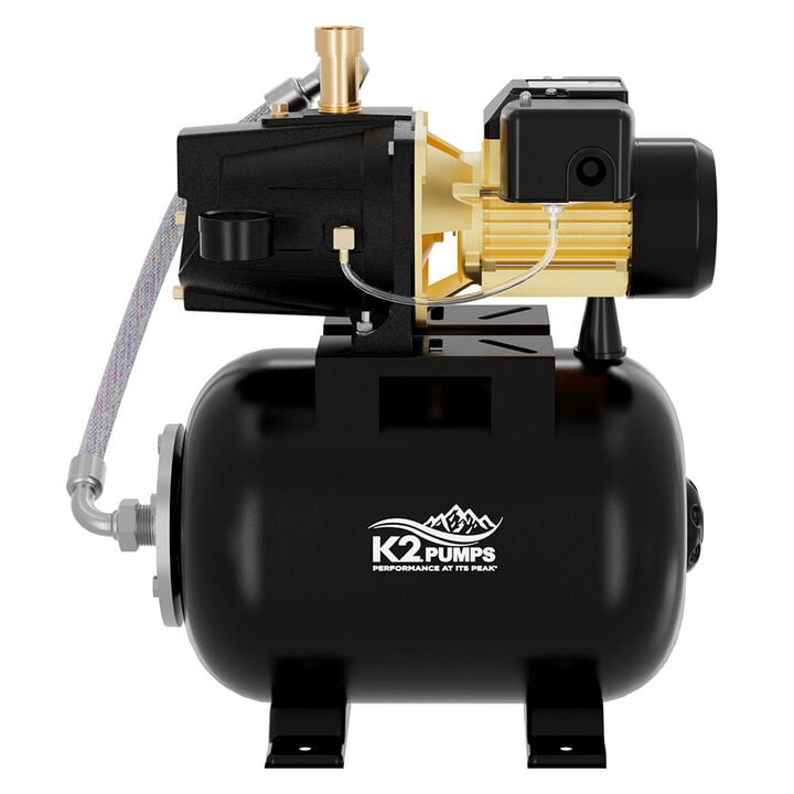 K2 Pumps Shallow Well Jet Pump 1/2 HP Lead Free & Tank System 115/230V, large image number 6