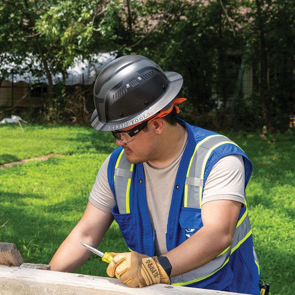 Klein Tools Carbon Fiber Full Brim Hard Hat, Spartan 60513
