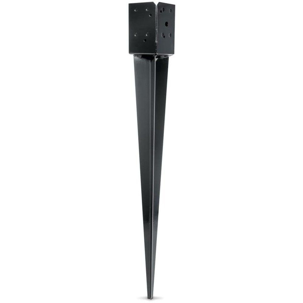 Simpson Strong-Tie 12 Gauge 4 x 4 Powder Coated Black E-Z Post Base Spike, large image number 1