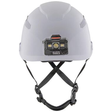 Klein Tools Safety Helmet Vented-Class C with Rechargeable Headlamp White, large image number 6