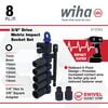 Wiha Promotional 3/8 Inch Drive Metric Impact Socket Set 8 Pieces, small image number 2