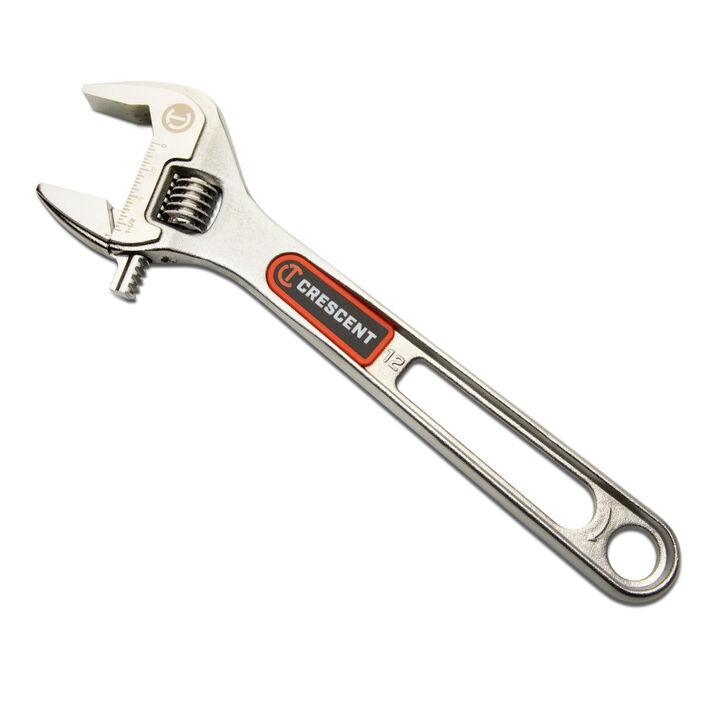 Crescent 12 Inch Chrome Adjustable Wrench with Quick-Fit-Jaw, large image number 3