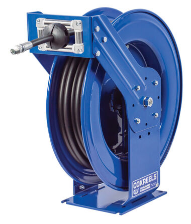 Coxreels Hose Reel Supreme Duty Spring Rewind for Air/Water/Oil 1/2in ID 100' 2500 PSI