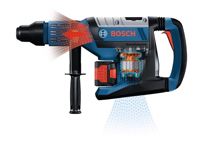 Bosch Hitman SDS Max 1 7/8in Rotary Hammer Kit, large image number 4