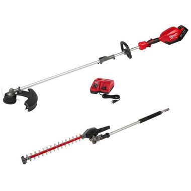 Milwaukee M18 FUEL String Trimmer with QUIK-LOK Hedge Trimmer Attachment