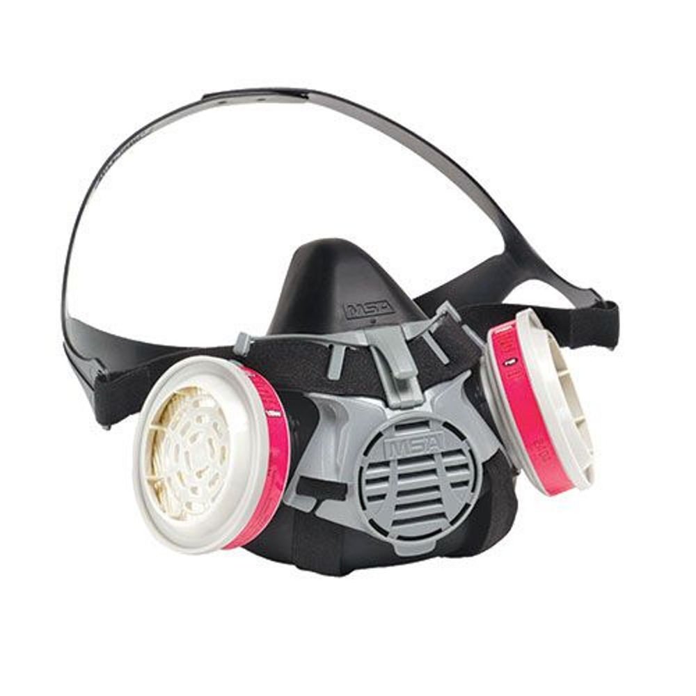 MSA Safety Works Advantage 420 Half-Mask Respirator Assembly, Black, Small, large image number 2