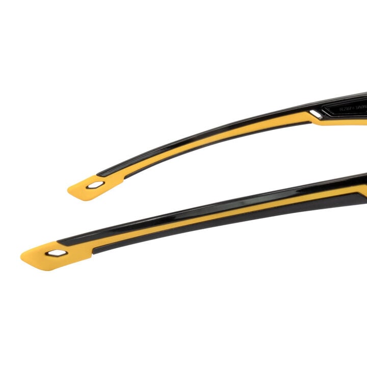 DEWALT Chisel Protective Eyewear, Black and Yellow Frame, Smoke Lens, large image number 1