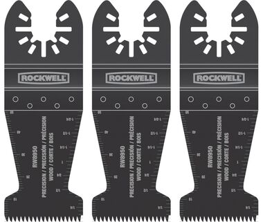 Rockwell 3-Pack High Carbon Steel Oscillating Tool Blade