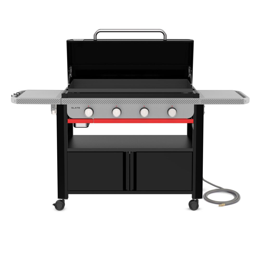 Weber Slate 36 Inch 4 Burner Natural Gas Griddle with Cabinet Black, large image number 5