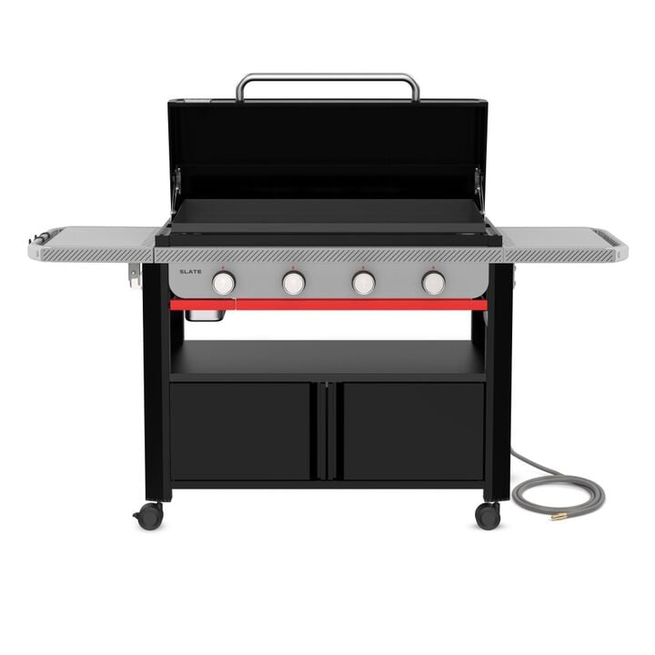 Weber Slate 36 Inch 4 Burner Natural Gas Griddle with Cabinet Black, large image number 4