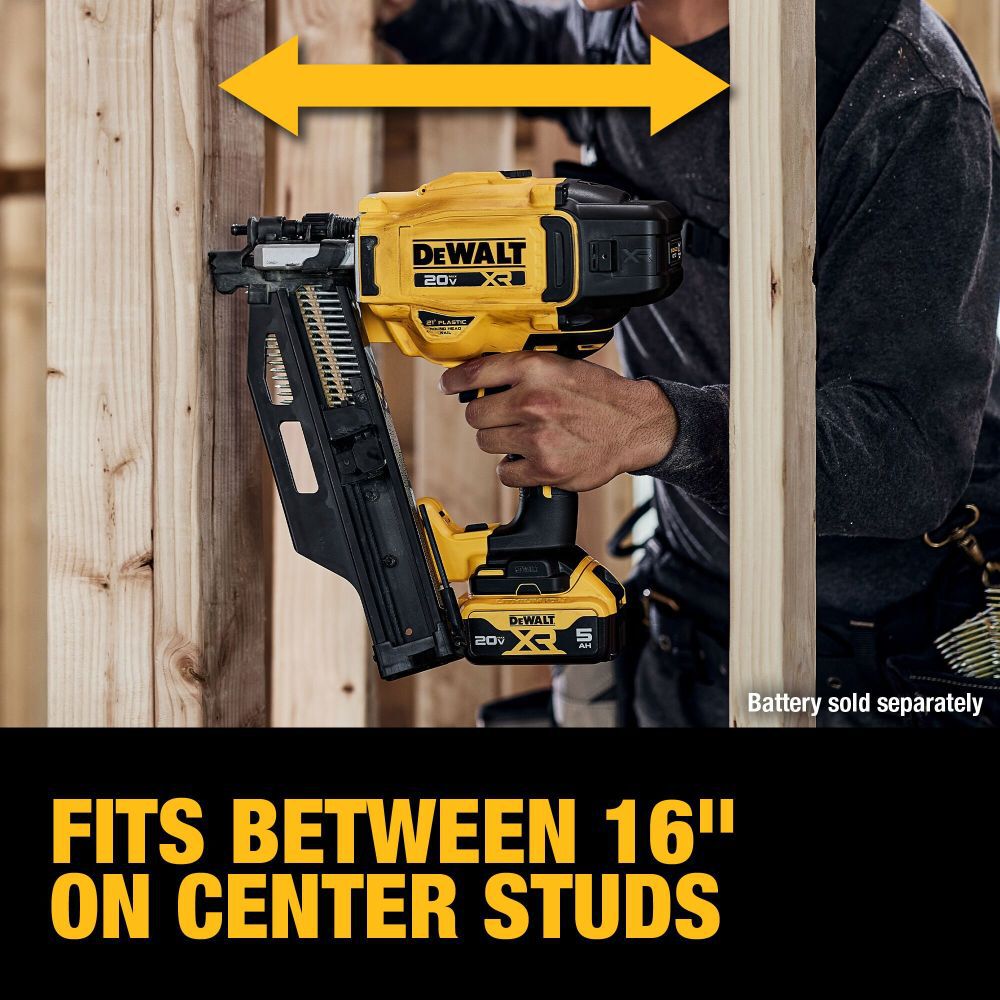 DEWALT 20V MAX Brushless 21 Degree Plastic Framing Nailer (Bare Tool), large image number 7