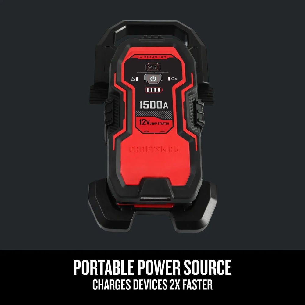 CRAFTSMAN 1500A 12V Lithium Jump Starter and Portable Power Pack, large image number 5