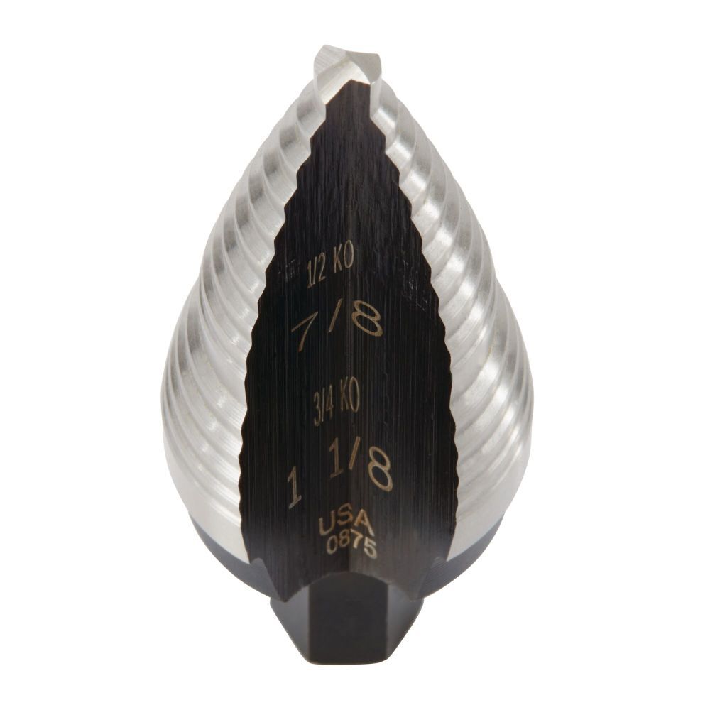 Irwin Unibit #9 7/8 Inch and 1-1/8 Inch Step-Drill Bit 1/2 Inch Shank, large image number 3