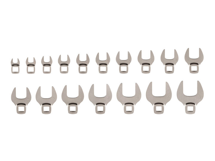 Tekton 3/8 Inch Drive Crowfoot Wrench Set 17 Piece 8 - 24 mm