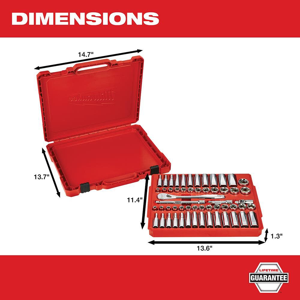 Milwaukee 56 socket on sale set
