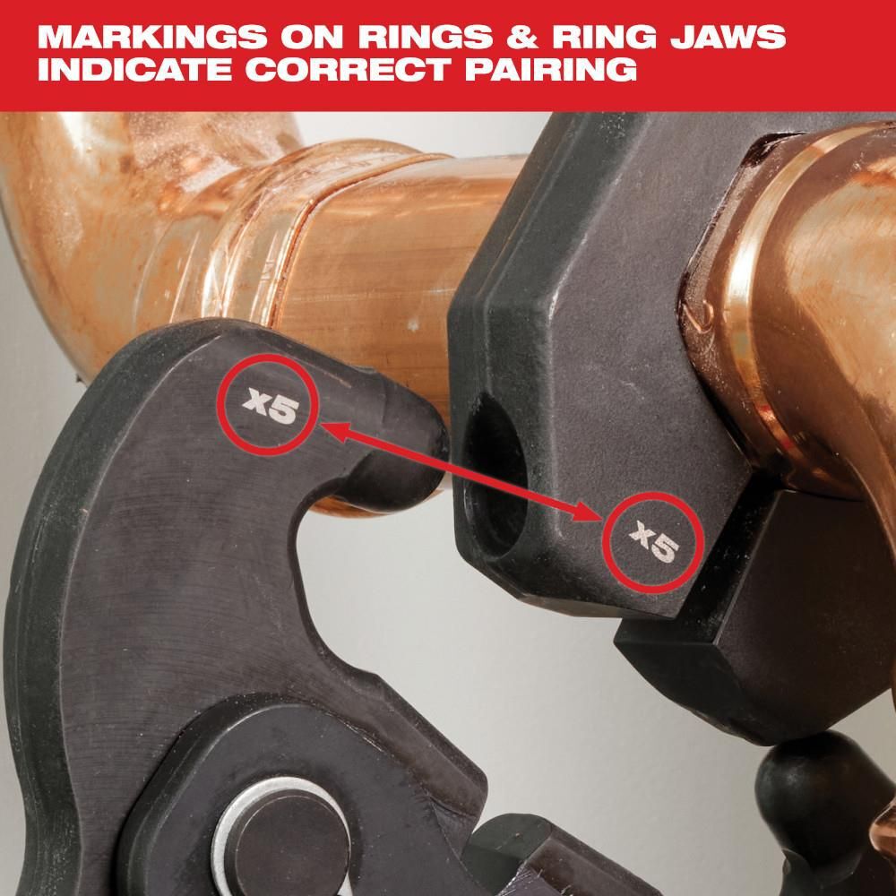 Milwaukee X5 Ring Jaw for M18 FORCE LOGIC Press Tools, large image number 6