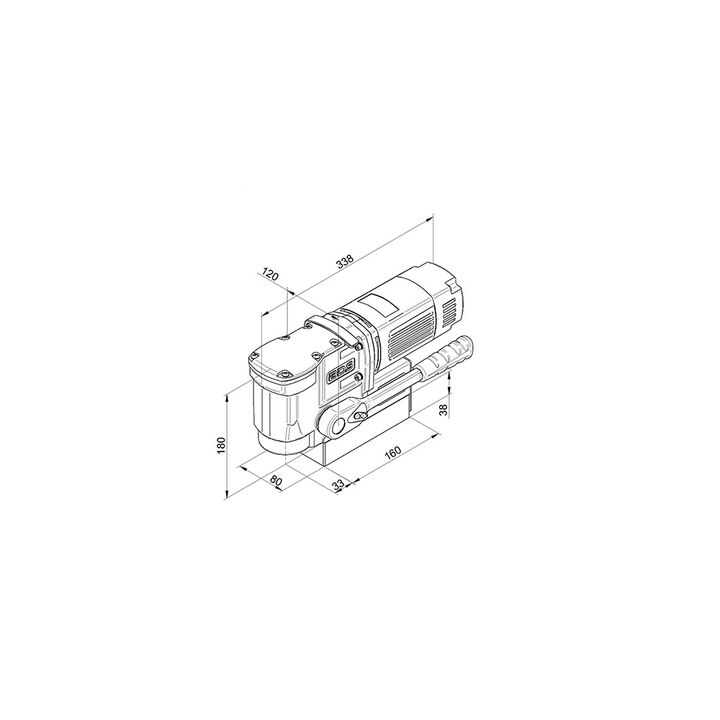CS Unitec 1-1/2 Inch Ultra Compact Horizontal Magnetic Drill, large image number 1