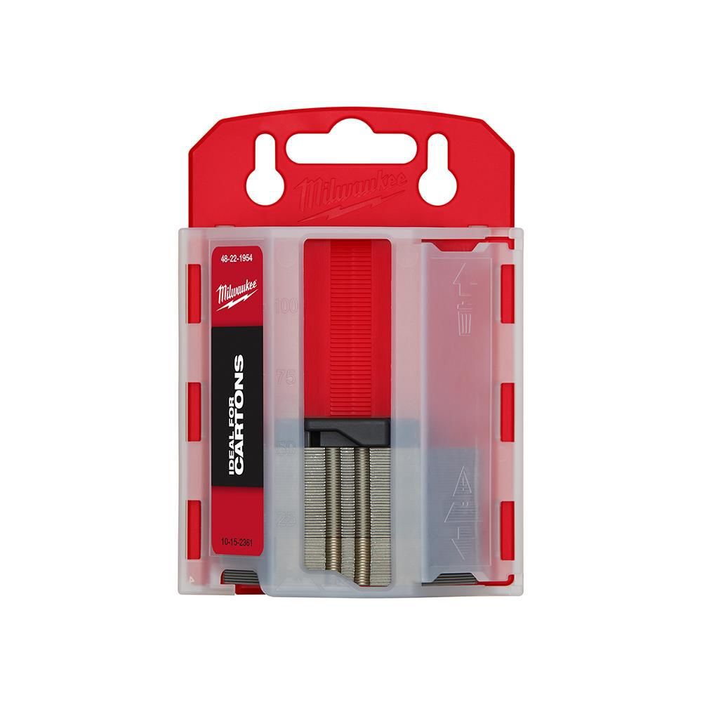 Milwaukee 50-Piece Carton Utility Knife Blades with Dispenser, large image number 1