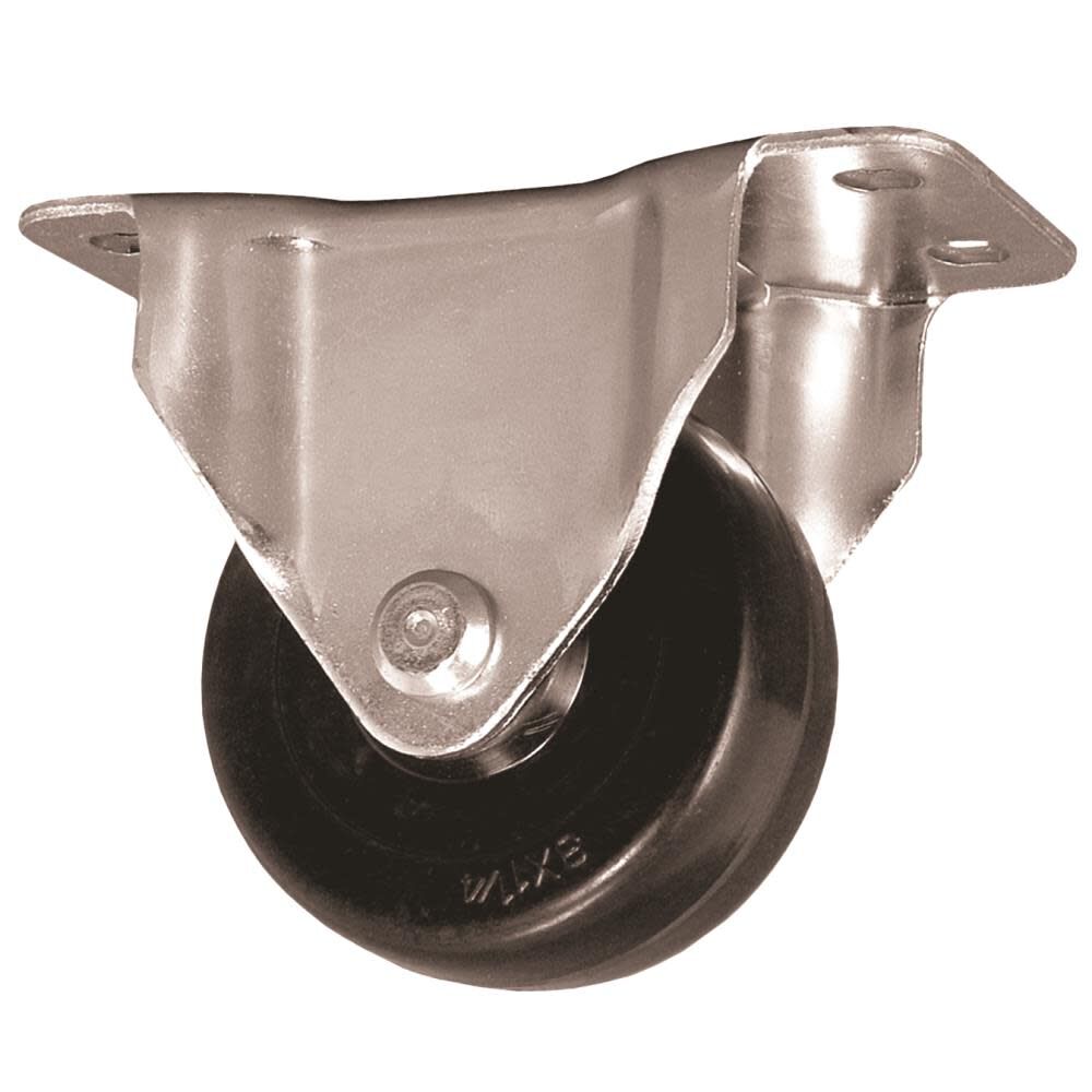 EZ Roll Casters 3 In. Hard Rubber Rigid Caster, large image number 1