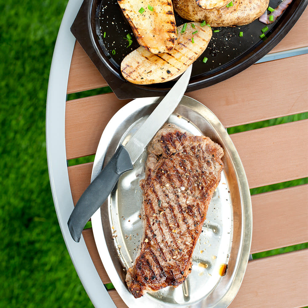 Nordic Ware Stainless Steel and Phenolic Personal Size Sizzling Server, large image number 5