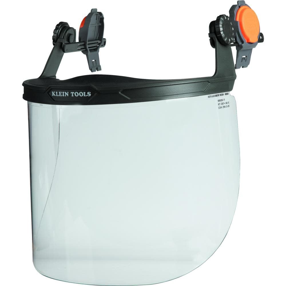 Klein Tools Face Shield, Full Brim, Clear, large image number 1