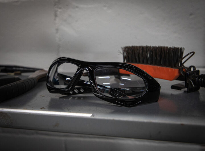 Hobart Safety Glasses Black Frame with Clear Lens, large image number 4