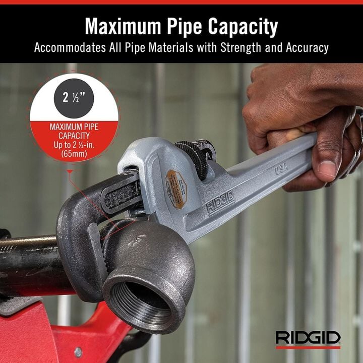 Ridgid 10 Inch and 18 Inch Aluminum Pipe Wrench Bundle, large image number 11
