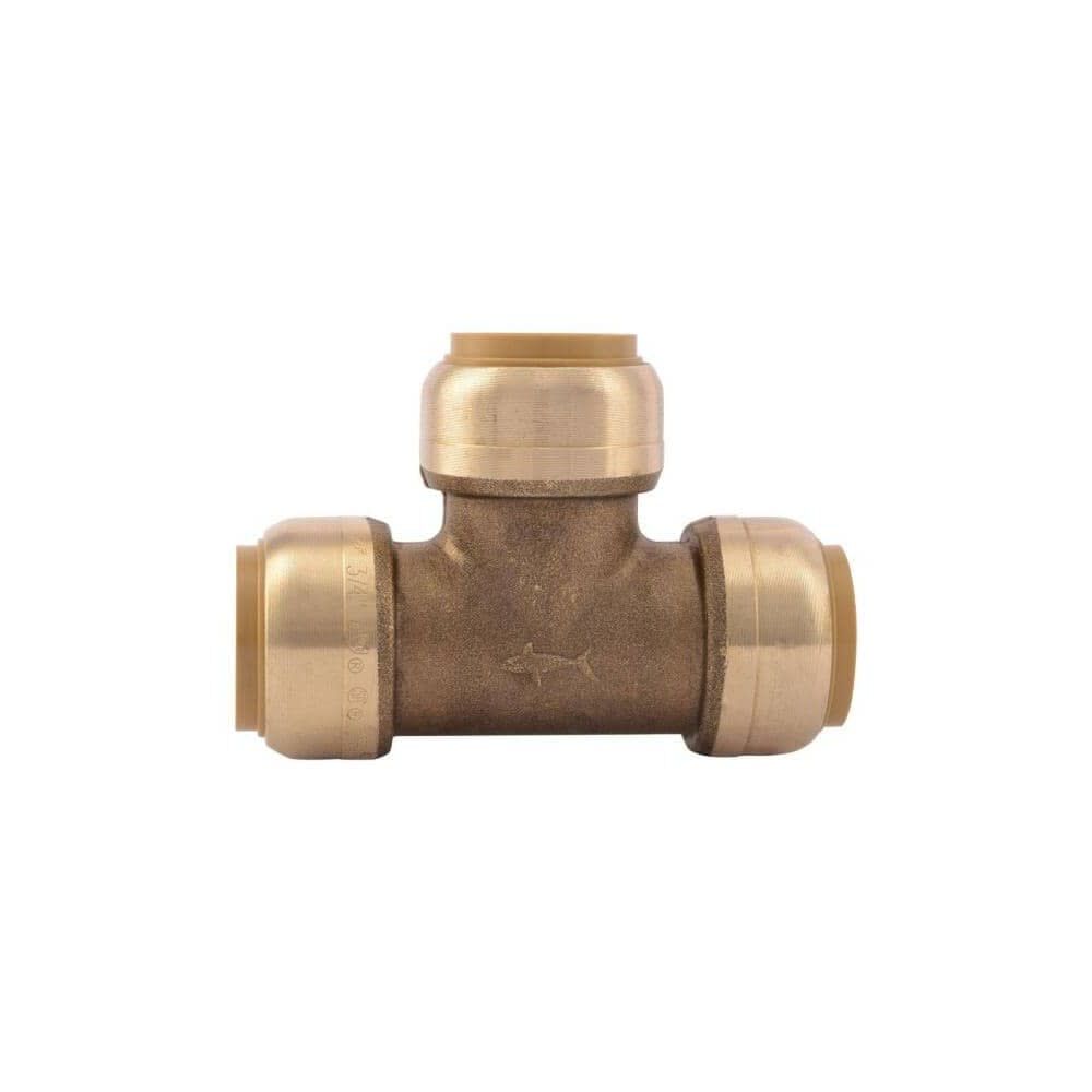 Sharkbite 3/4in x 3/4in x 3/4in Push to Connect Brass Tee, large image number 2