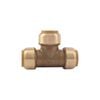 Sharkbite 3/4in x 3/4in x 3/4in Push to Connect Brass Tee, small image number 2