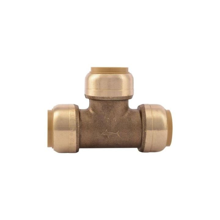 Sharkbite 3/4in x 3/4in x 3/4in Push to Connect Brass Tee, large image number 1