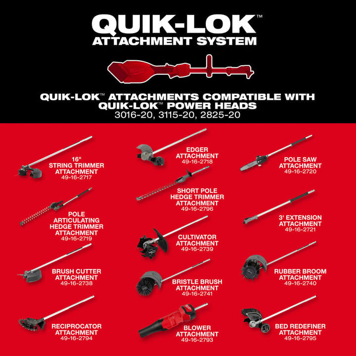 Milwaukee M18 QUIK-LOK Brushless Pole Saw (Bare Tool), large image number 4