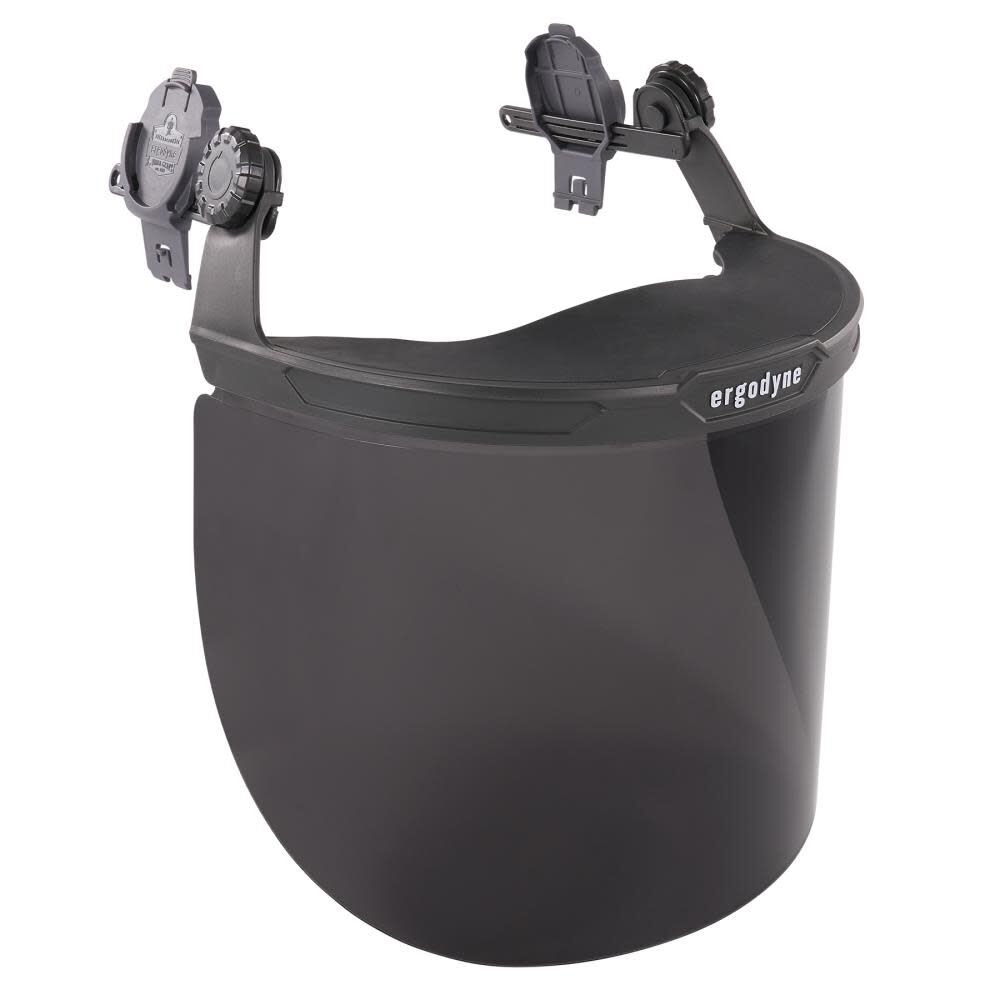 Ergodyne Clear Lens Gray Hard Hat Face Shield for Full Brim, large image number 1