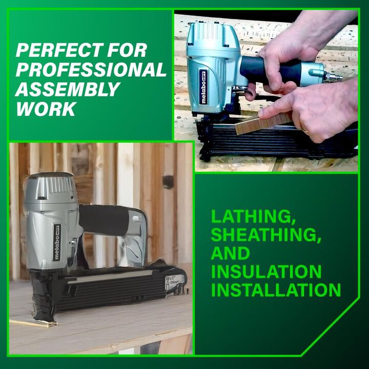 Metabo HPT 1 Inch 16 Gauge Wide Crown Stapler | N5024A2, large image number 2