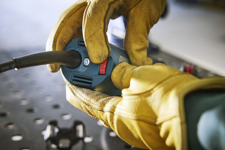 Bosch 5 Inch Angle Grinder with Lock-On Paddle Switch, large image number 5