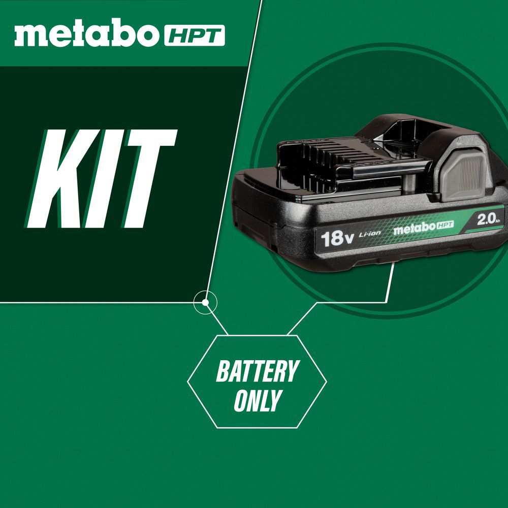 Metabo HPT Promotional 18 Volt 2Ah Lithium Ion Battery with Fuel Indicator, large image number 3