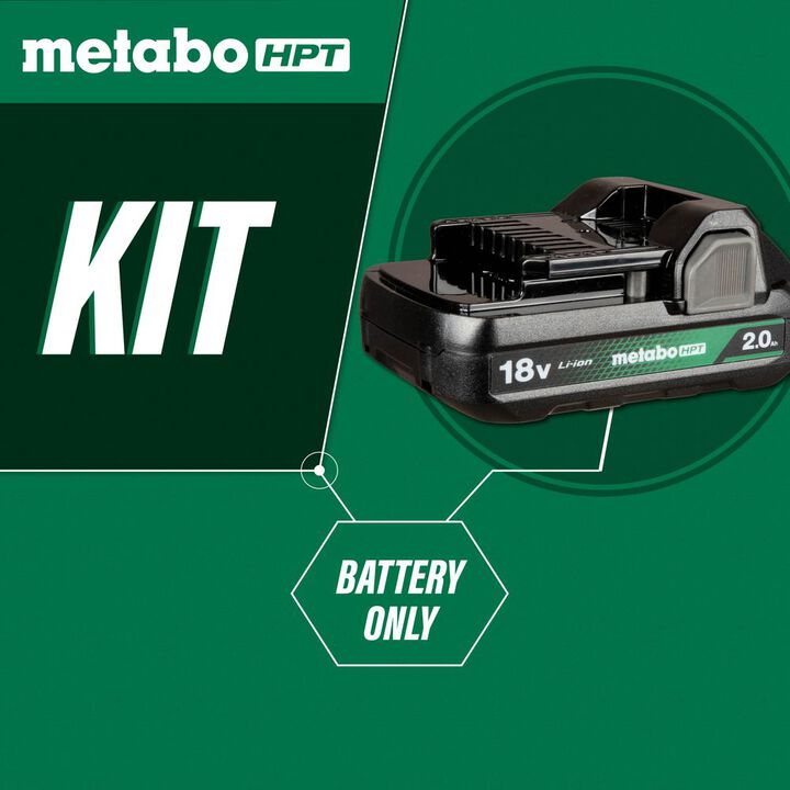 Metabo HPT Promotional 18 Volt 2Ah Lithium Ion Battery with Fuel Indicator, large image number 2