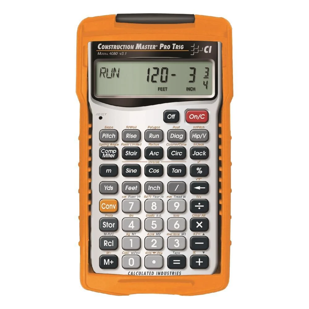 Calculated Industries CM Pro Trig Construction Math Calculator, large image number 1