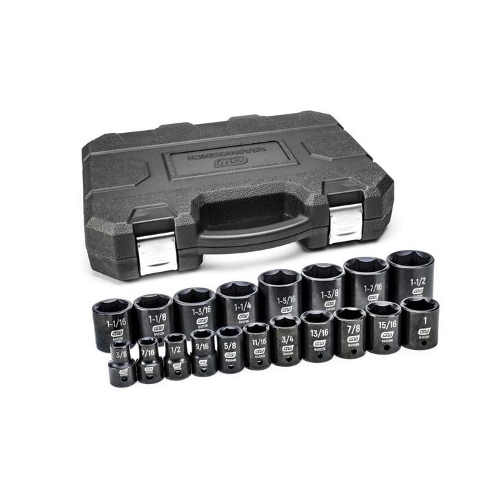 GEARWRENCH 19-PC 1/2 Dr Imp Socket Set SAE