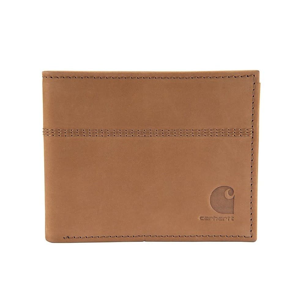 Carhartt Brown Saddle Leather Bifold Wallet, large image number 1