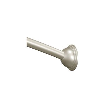Moen Shower Rod Brushed Nickel 72in Adjustable Curved, large image number 1