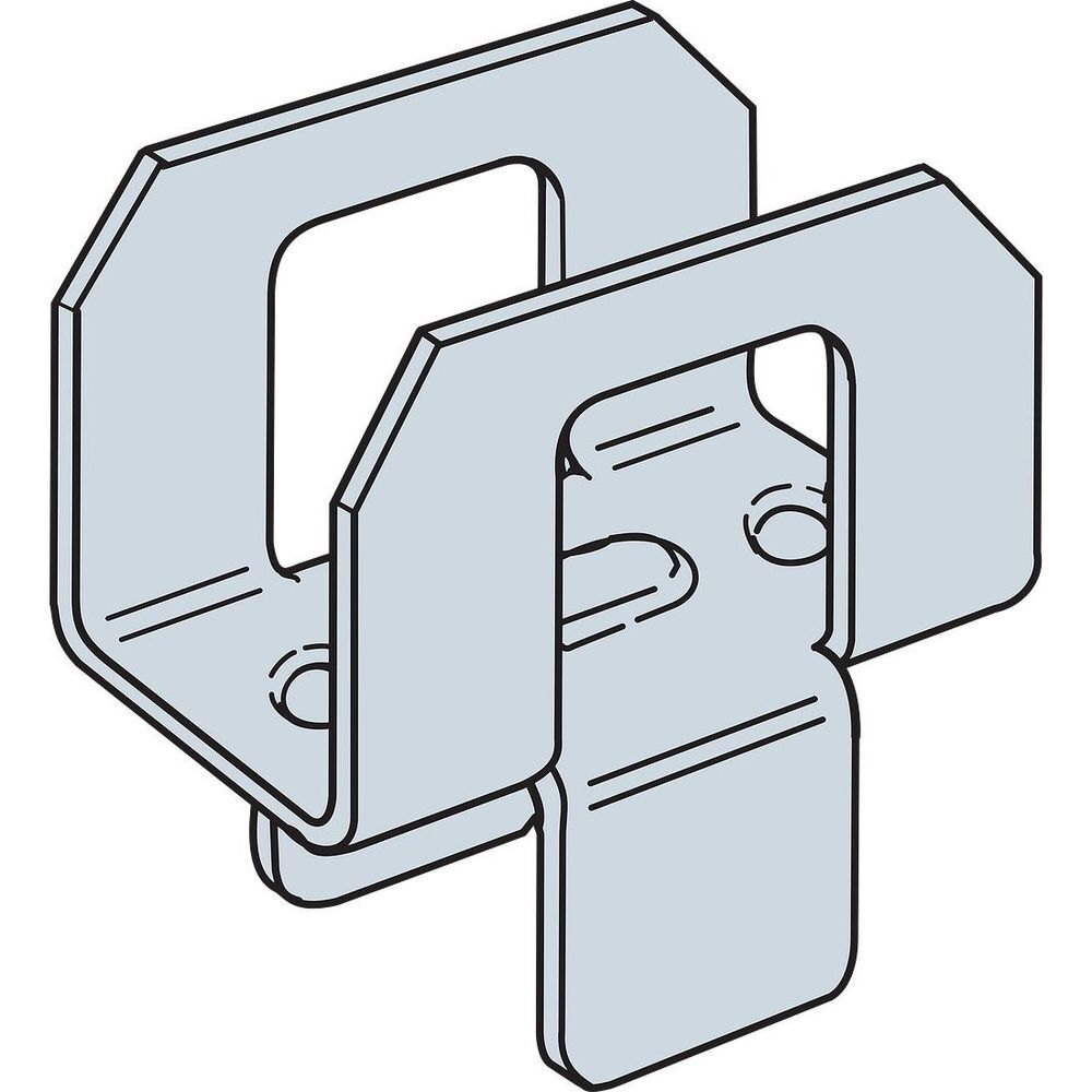 Simpson Strong-Tie 20 Gauge 5/8 In. Zinc Galvanized G90 Panel Sheathing Clip, large image number 3