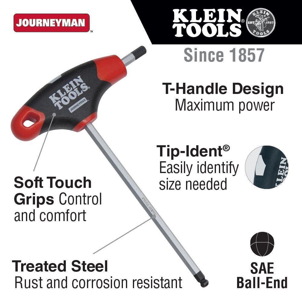 Klein Tools 1/2in Hex Ball T-Handle 6in, large image number 2
